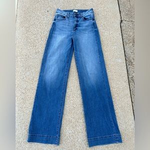 Sneak peek high rise flare jeans